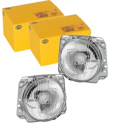 2x HELLA HALOGEN SCHEINWERFER H4 12V passend für VW GOLF 2 II