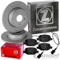 ZIMMERMANN BREMSSCHEIBEN + BELÄGE HINTEN passend für FIAT 500 ABARTH 500 595 695