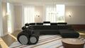 Sofa Designer Wohnlandschaft U-Form Couch Ecksofa mit USB Polster Garnitur Sofas