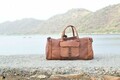 Leder Echt Reisetasche Fitnessstudio Vintage Gepäck Übernachtung Wochenende S...