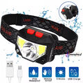 Super Hell 60000LM LED Stirnlampe Wiederaufladbar USB Scheinwerfer Kopflampe DE