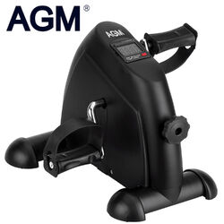 AGM Mini Heimtrainer Pedaltrainer Arm und Beintrainer Fitness Bike Trimmrad LCD