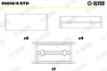 Glyco H1018/5Std Kurbelwellenlager für Fiat Ford Peugeot Citroen USA 2000 ->