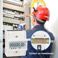AC Wechselstromzähler Stromzähler Drehstromzähler 1/2/3Phasen Für DIN Hutschiene