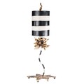 Tischleuchte Designleuchte Beistelllampe Stahl Blattgold H 64,7 cm 1 Flammig