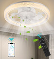 LED Deckenleuchte Fan Deckenventilator Lampe Beleuchtung + Fernbedienung Modern