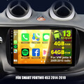 Für Smart Fortwo 453 2014-2019 Android 13 CarPlay 4+64GB Autoradio GPS Navi WIFI