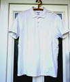 Poloshirt Gr.  56 / XL  weiß - Herren Kurzarm Polo-Shirt