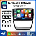 Für Skoda Octavia II 1Z3 1Z5 128GB 2008-2013 Android14 Autoradio Carplay GPS Nav