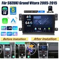 8-Core 4+64G Android 14 AutoRadio Carplay GPS Nav Kamera für Suzuki Grand Vitara