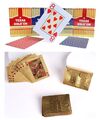 Gold Plastikkarten Kunststoffkarten Spielkarten Kartenspiel Poker aus Kunststoff