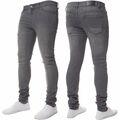 Enzo Herren Röhrenjeans Slim Fit Super Stretch Flex Denim Hose Alle Taille