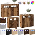 Sideboard mit LED Leuchten Beistellschrank Kommode Anrichte Wohnzimmerschrank