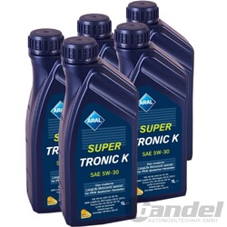 5x1 L ARAL SUPER TRONIC K SYNTHESE TECHNOLOGIE passend für VW 504.00 507.00