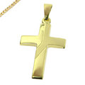 Anhänger Kreuz Kreuzanhänger 333 Gold Kommunion Konfirmation Neu auch mit Kette