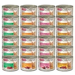 Animonda Carny ADULT Katzennassfutter GEFLÜGEL & RIND Mix, Sparpaket 24 x 200 g