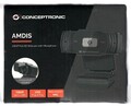 Conceptronic Amdis Webcam AMDIS04B - Full HD 1080p - mit Mikrofon - schwarz