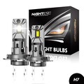 2X H7 Hi/Low Beam Autofahrlampe Halogen 6500K Weiß Light Birne COB Mit Zulassung