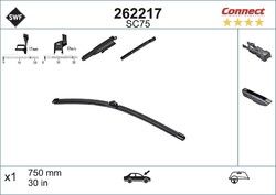 SWF Wischblatt Scheibenwischer CONNECT MADE IN GERMANY 262217 für FORD RENAULT 2