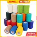 12/24x Haftbandage 7.5cm*4.5m Selbstklebende Fixierbinde Selbsthaftender Verband