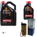 MAHLE Ölfilter 6 L Motul 5W-30 8100 X-clean+ für BMW 1er 118i 116i 118d