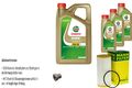 MANN-FILTER Ölfilter 8 L Castrol EDGE 5W-30 LL für VW Golf VII 2.0 GTI