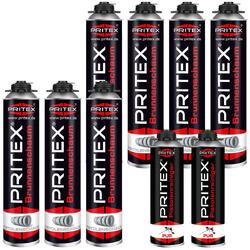 Brunnenschaum Set 7 x 750 ml inkl. 2 Pistolenreiniger Bauschaum Pistolenschaum 