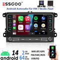 64GB Carplay Für VW Tiguan 2007-2015 T5 Golf 5 Android 14 Autoradio GPS Navi Kam