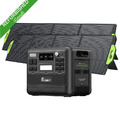 FOSSiBOT F2400 Tragbare LFP Powerstation 2048Wh 2400W Solargenerator+2x200WPanel