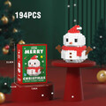 Weihnachts Baustein Set Rentier Santa Claus Puzzle Kinder Kreativdekoration