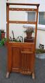 B/ Gründerzeit Standgarderobe - Garderobe aus Holz mit Schirmständer - 179 cm /H