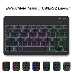 Für Amazon Fire Max 11/HD 10 13th Gen 2023/HD 10 Plus QWERTZ Bluetooth Tastatur