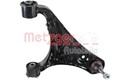 Querlenker Dreieckslenker METZGER AUTOTEILE 58166902 für LANDROVER DISCOVERY 4