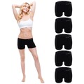 Boxershorts Damen Microfaser Schwarz Unterhose Panty Hotpants 3 | 6 | 9er Pack