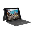 Logitech Rugged Folio iPad KeyBoard Case für Apple iPad 7./8./9. Gen DE Grau