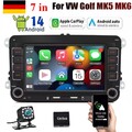 Android 14 Apple Carplay Autoradio FM RDS GPS Navi Für VW Polo 6R 6C V 2009-2017