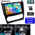 Autoradio Carplay 2+64G DAB+ für Benz C-Klasse W203 CLK C209 Android 13 Kam Navi
