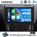 DAB+ 64G Android 14 Autoradio Apple Carplay GPS Navi für VW Polo 6R 6C V 2011-18
