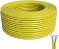 100m CAT7 duplex Netzwerkkabel Verlegekabel Kabel gelb KAT7 2x4x2xAWG23/1