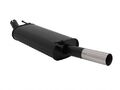 NOVUS SPORTAUSPUFF +ABE 1x60mm Stahl für VW Golf 3 1HXO/1EXO, Golf 4 IV Cabrio