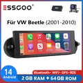 Android14 DAB+ Autoradio Für VW Beetle 2001-2010 64G Apple Carplay Kamera GPS BT