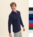 3 Stück Set Fruit of the Loom Herren Premium Longsleeve Polo Shirt Baumwolle 63-