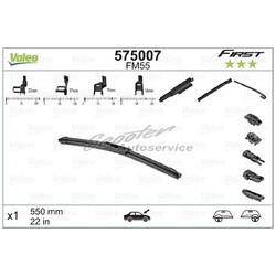 Valeo Scheibenwischer vorne links 88438622 | 443867