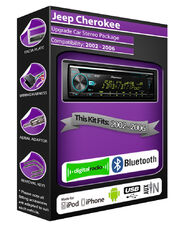 Jeep Cherokee DAB Radio, Pioneer Stereo CD USB AUX Player, Bluetooth Freisprecheinrichtung