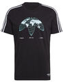 adidas Originals Herren T-Shirt Streetwear Grafik United Trefoil Logo schwarz