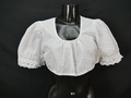 Gr.40 Dirndlbluse weiß Bluse für Dirndl Isola Baumwollmischung Spitze B10376