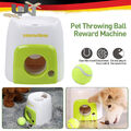 Automatischer Ballwerfer für Hunde + 1 Tennisbällen Wurfmaschine DHL