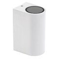 Außenleuchte Wandlampe Parete Weiß rund Up & Down IP54 max. 2 x 6W GU10 Licht