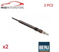 GLÜHKERZE GLÜHKERZEN BERU GE133 2PCS A FÜR VW PASSAT,TRANSPORTER VI,CADDY IV