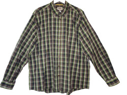 CAMEL ACTIVE Herren Hemd mit Karomuster Baumwolle Grün Gr. XXL Gr. 2XL